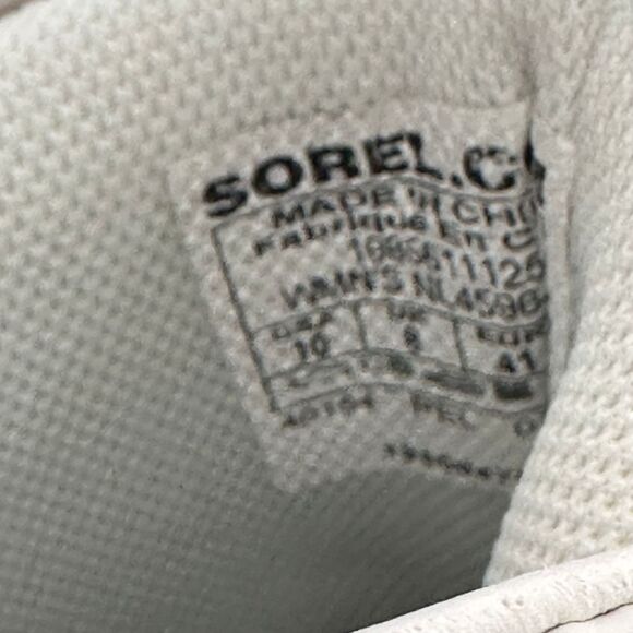 Sorel Women Out N About Wedge Lace-Up Bootie Size‎ 10 Sea Salt/Gum Sneakers - Picture 2 of 8